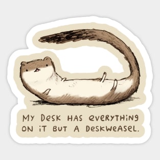 Deskweasel Sticker